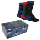 Wildfeet Men's- 3 Pair Winter Wonderland Christmas Gift Boxed Socks