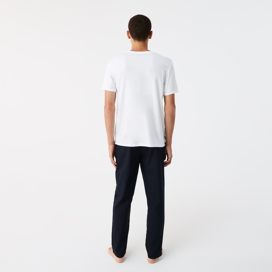 Lacoste Crew Neck Cotton T-Shirt 3-Pack, White