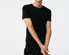 Lacoste Crew Neck Cotton T-Shirt 3-Pack, Black