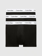 Calvin Klein 3 Pack Cotton Stretch – Low Rise Trunks ( Black )