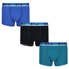 Pringle 3 Pack Cotton Stretch Men's Trunk - Navy / Blue / Teal