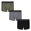 Pringle 3 Pack Cotton Stretch Men's Trunk - Olive / Grey / Black