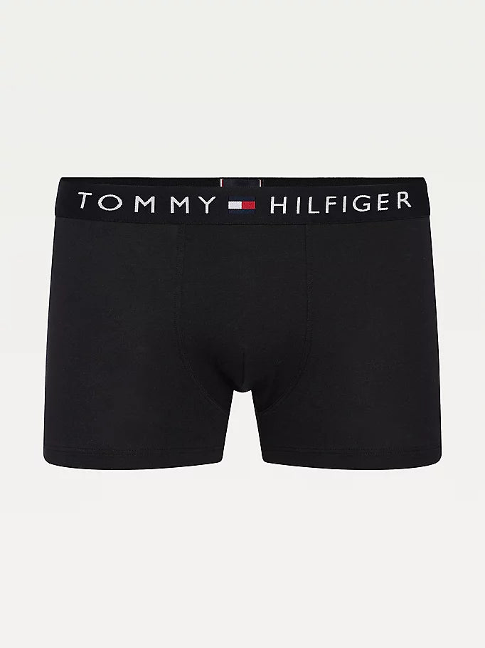 Tommy Hilfiger Original Stretch Logo Waistband Trunks - Black