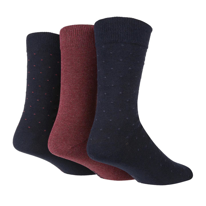 Tore Totally Recycled 100% Men's Multi Colour Pin Dots Crew Socks - 3 Pairs Size (7-11)