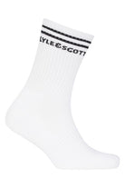 Lyle & Scott Mens Walter 3 Pack Sport Socks - Black/White/Grey