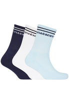 Lyle & Scott Mens Walter 3 Pack SportSocks - Peacoat/White/Blue