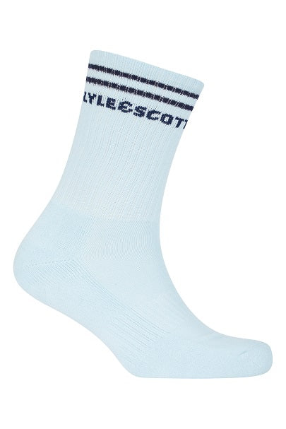 Lyle & Scott Mens Walter 3 Pack SportSocks - Peacoat/White/Blue