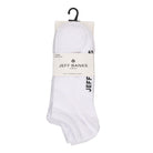 Jeff Banks Men's - 7 Pack Plain Cotton Trainer Socks - White