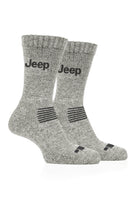 Jeep Mens 2 Pack Wool Mix Rib Socks