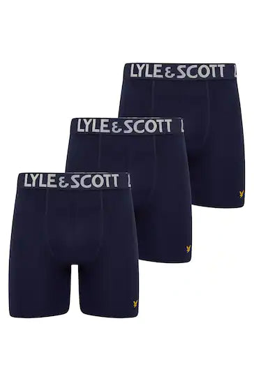 Lyle & Scott 3 Pack Elton Men's Trunks -Navy