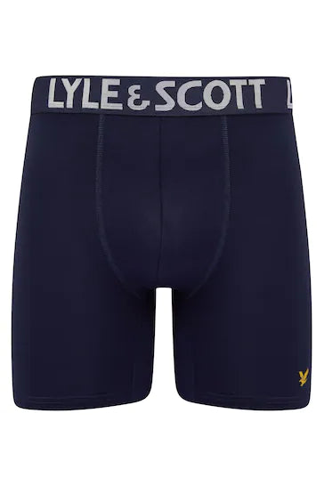 Lyle & Scott 3 Pack Elton Men's Trunks -Navy