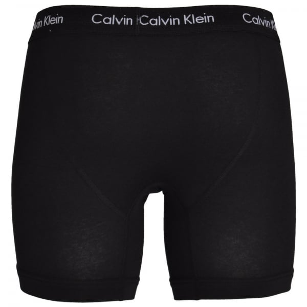 Calvin Klein 3 Pack Cotton Stretch Boxer Briefs - Black