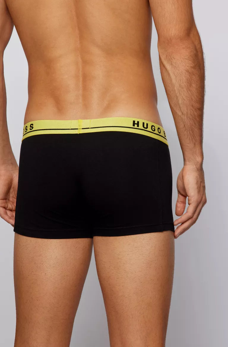 Hugo Boss Stretch Cotton Trunks, Pack of 3 - Boxer Shorts, Black / Multi 978