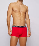 Hugo Boss Stretch Cotton Trunks, Pack of 3 - Boxer Shorts, Red/White/Blue 981