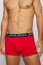 Hugo Boss Stretch Cotton Trunks, Pack of 3 - Boxer Shorts, Red/White/Blue 981