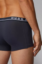 Hugo Boss Stretch Cotton Boxer Trunks, Pack of 3 - Dark Blue