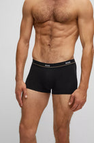 Boss - 5 Pack Cotton Stretch Trunks with Logo Waistbands - 001