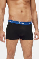 Boss - 3 Pack of Stretch Cotton Trunks with Logo Waistbands - Patterned