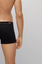 Boss Cotton Stretch 5 Pack Trunks with Logo Waistbands - Black / White / Red