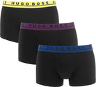 Hugo Boss Stretch Cotton Trunks, Pack of 3 - Boxer Shorts, Black / Multi 962