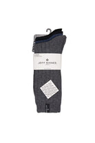 Jeff Banks Men's 5 Pack Wool Mix Rib Boot Socks - Blue / Black / Charcoal / Grey