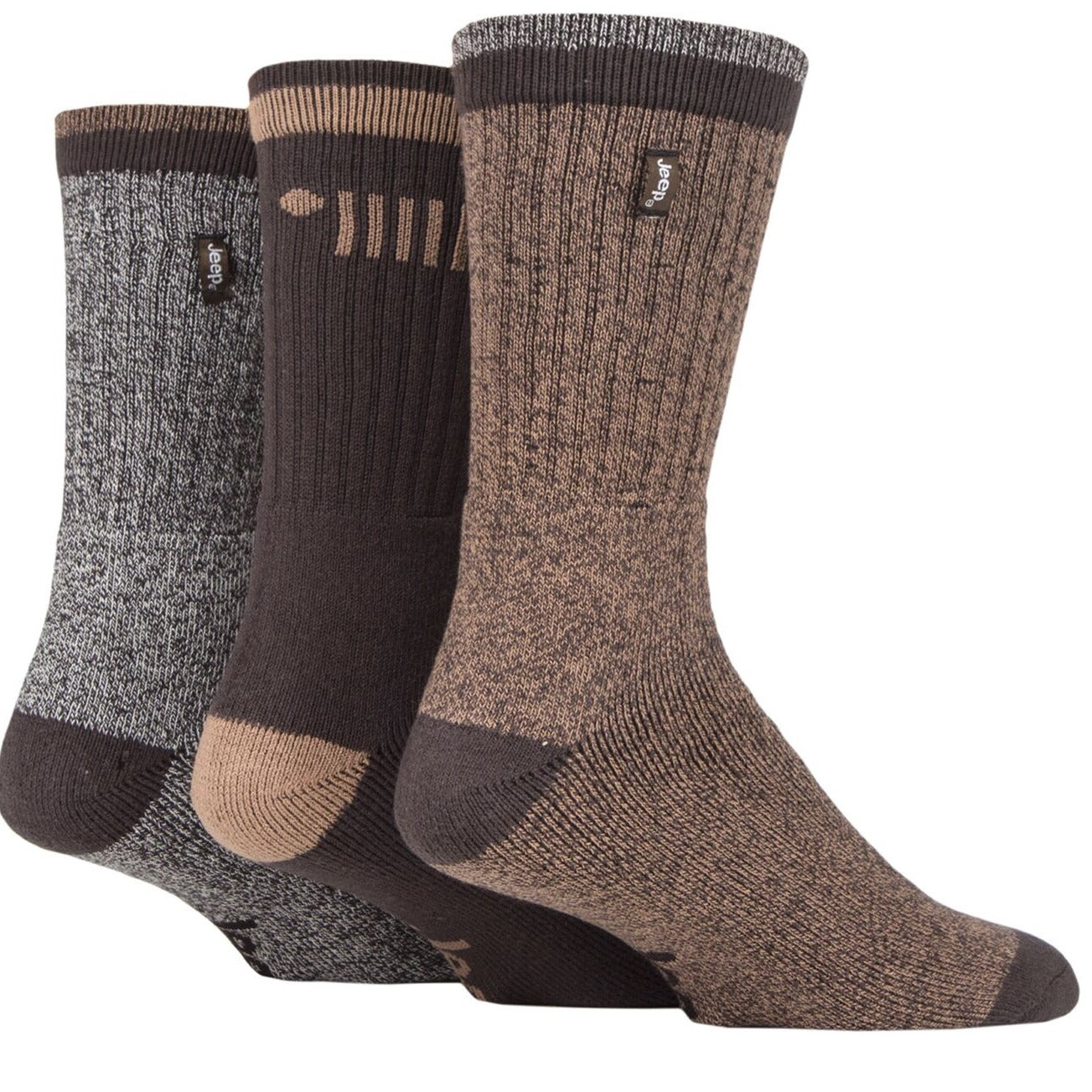 Jeep Mens 3 Pack Urban Trail Boot Socks