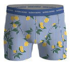 Björn Borg Men's Boxers - Sammy Lemonstripe (Blue, Orange, White)