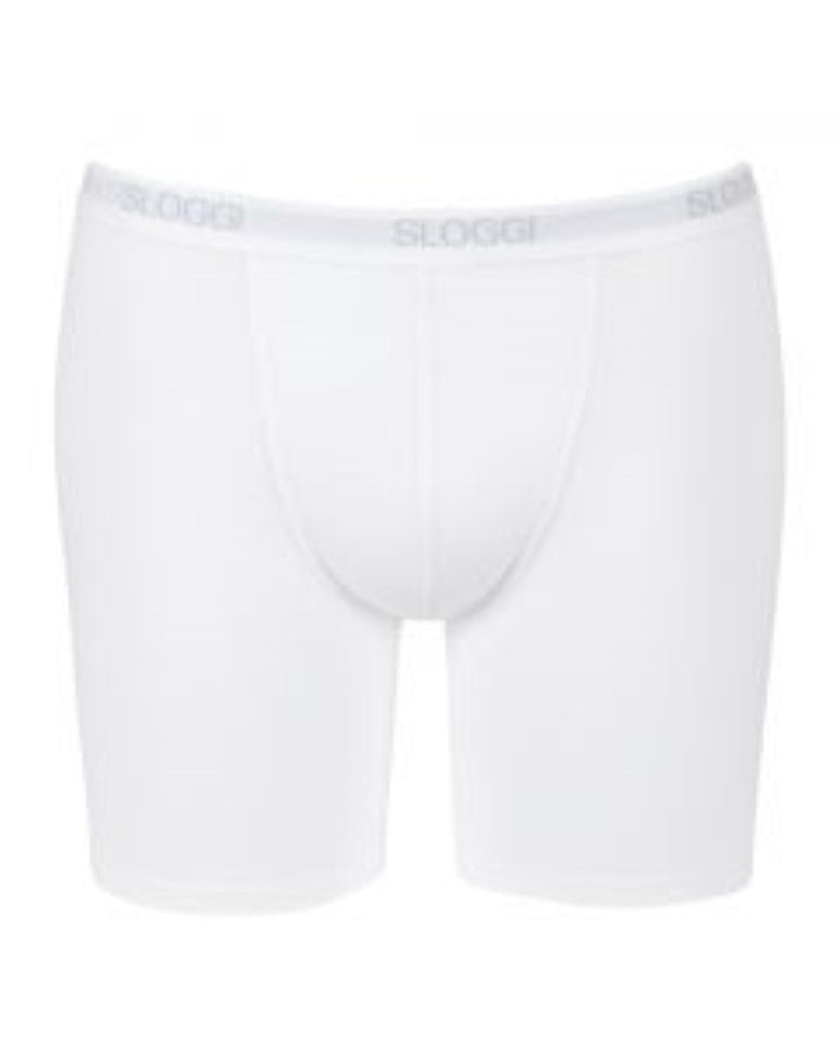 Sloggi For Men Basic Long Leg Boxer Brief - White