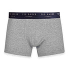 Ted Baker 3 Pack Fashion Cotton Stretch Solid Trunks - All Grey