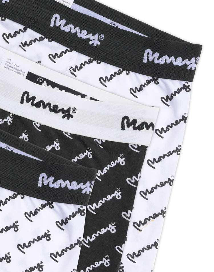 Money Repeat Trunks Cotton Stretch 3 Pack Boxer