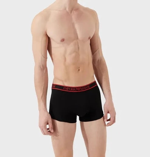 Emporio Armani 3 Pack Trunks - Stretch Cotton -BRB