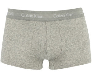 Calvin Klein 3 Pack Cotton Stretch – Low Rise Trunks - Black/Grey Heather/Subdued Logo